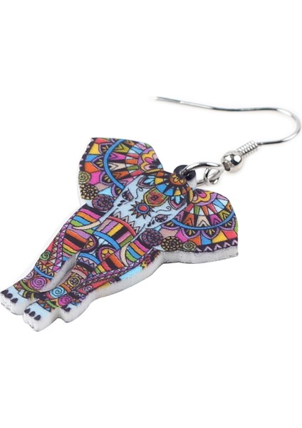 Yeşil Stil Kadın Kızlar Çocuklar Hediyelik Eşyalar Için Yeni Stil Moda Takı Sevimli Orman Hayvanı Fil Küpe Düşme Damla Akrilik Afrika Sinirlendirici (Yurt Dışından)