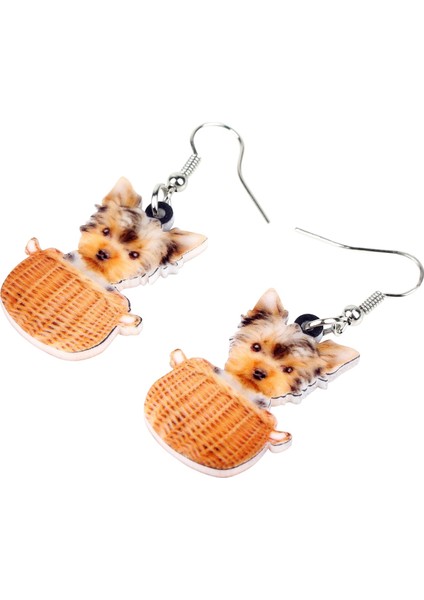 Küçük Yorkshire Terrier Köpek Küpe Damla Çizgi Film Hayvan Takı Kadın Kız Hediye Için Akrilik Tatlı Sepeti (Yurt Dışından) fırsatları