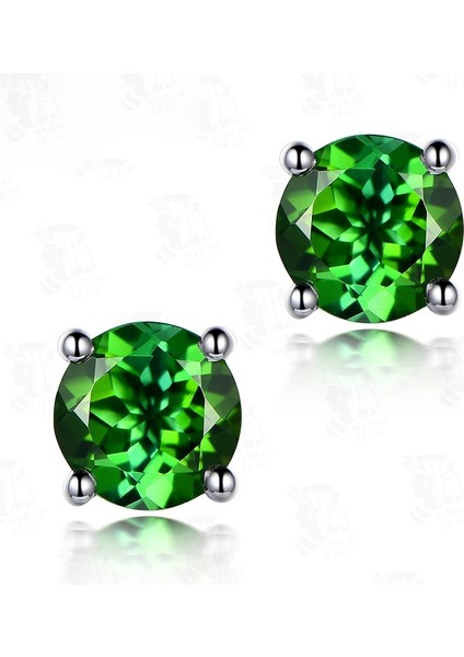 Yeşil Stil 2.00 Karat Gümüş Gerçek Yeşil Ametist Küpe (Yurt Dışından) indirimleri