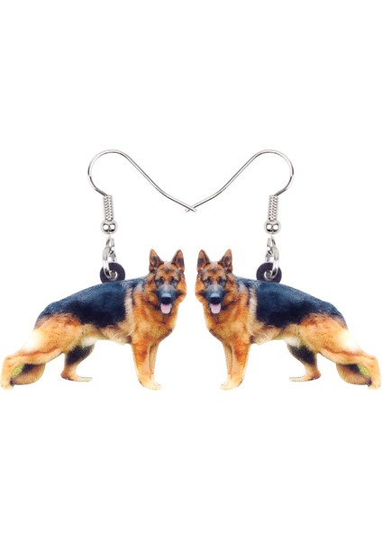 Kahverengi Tarzı Alman Çoban Köpeği Küpe Damla Bırak Dangle Yeni Hayvan Takı Kadın Kızlar Gençler Çocuklar Evcil Hayvan Hediyeleri (Yurt Dışından) fiyatları