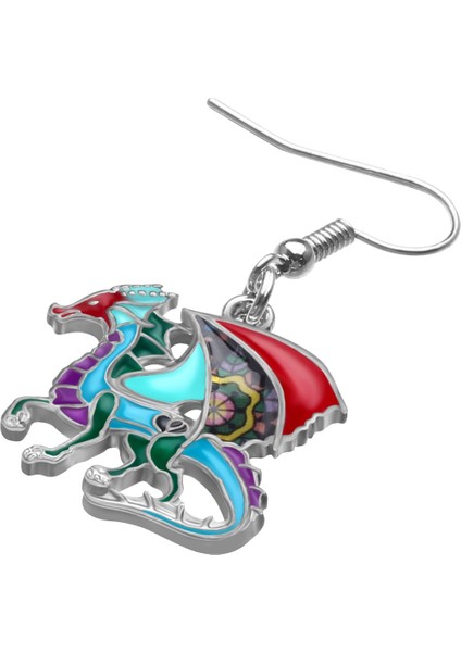 Siyah Stil Kadın Kızlar Gençler Için Çiçekli Ejderha Dinozor Küpe Damla Takı Hayvan Kolye Süsler Moda Aksesuarlar (Yurt Dışından) indirimleri
