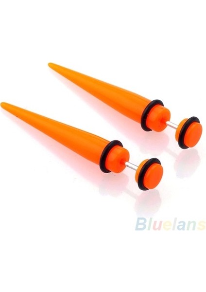 Kırmızı Stil No.6 Boyutu Illüzyon Kulak Sahte Dolandırıcı Gerdirme Nitarası Takma Fiş Tünel Ölçüler - (Yurt Dışından)