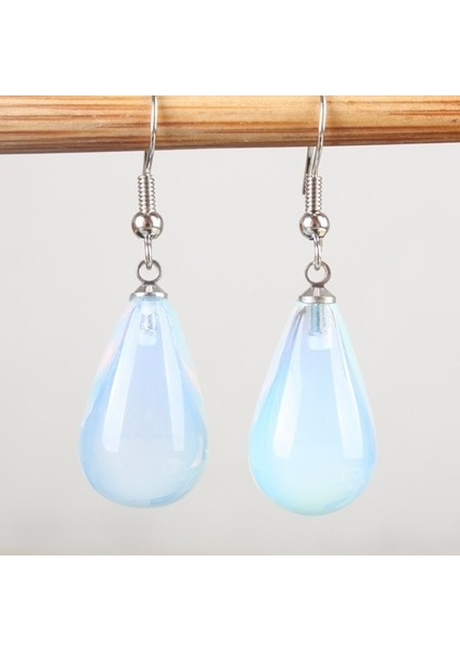 Mavi Turkuaz 1 Çift Mor Ametist Berrak Kuvars Lapis Lazuli Turkuaz Gül Kuvars Opal Obsidyen Jaspis Damla Konik Boncuk Kanca Küpe (Yurt Dışından) fırsatları