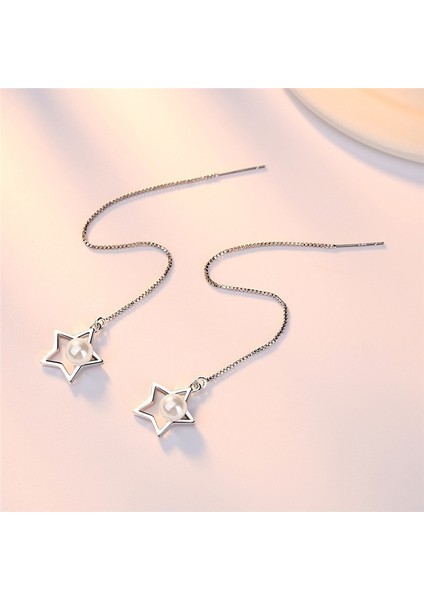 1 Çift Kadın Ilver Yaratıcı Uzun Püsküllü Hollow Yıldız Inci Küpe Bayanlar Takı Uzunluk (Yurt Dışından) fırsatları