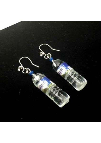 Pembe Tarzı Yaratıcı Kişilik Mineralli Su Şişesi Küpe Uzun Sevimli Kulak Klipsli Küpe Deliksiz Küpe Moda Komik Takı (Yurt Dışından) fiyatları