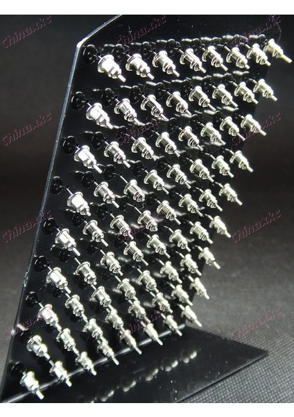 Stili Temizle 4m Yeni Moda Üst Paslanmaz Çelik Çek Raptiye Küpe+Gösterim Ped Takı Lotları (Yurt Dışından) fırsatları