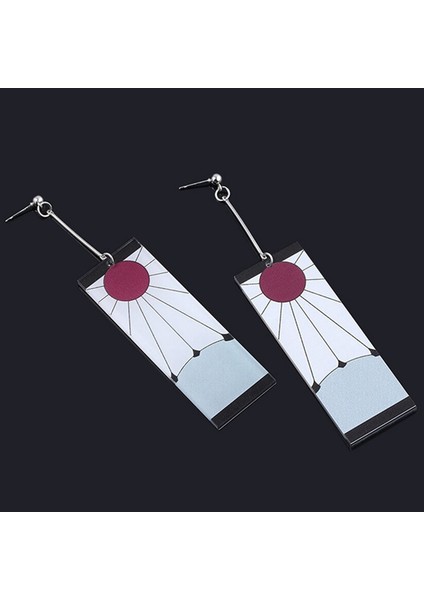 B Demon Slayer Kimetsu Yaiba Akrilik Küpe Anime Ürünleri Tanjiro Kamado Takı Hediye (Yurt Dışından) modelleri