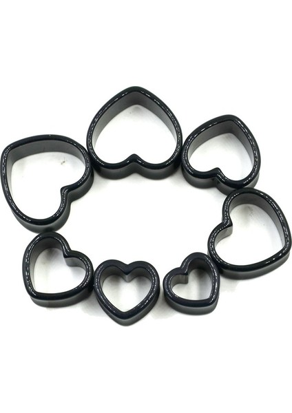 Beyaz Stil 5 mm 2 Çift Siyah & Beyaz Kalp Akrilik Fleş Tünel Takı Vücut Piercing Genişletici Kulak Mıknatıs Küpe Ameliyat Yapılmış Delik Boyutu (Yurt Dışından) modelleri