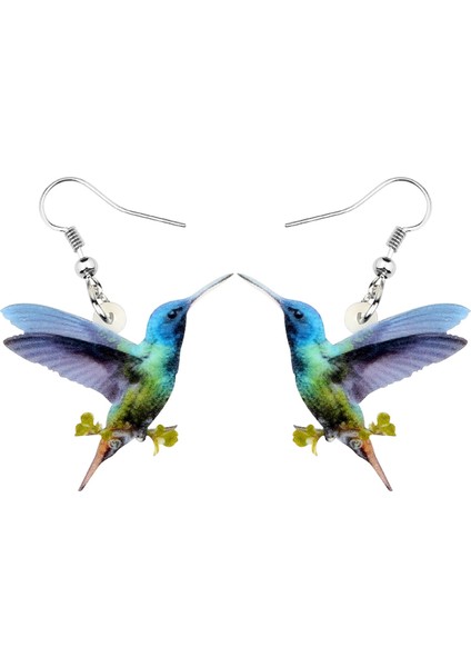 Turuncu Tarzı Akrilik Mavi Kuş Çiçeği Küpe Düşme Bırak Benzersiz Takı Kadınlar Kızlar Pet Severler Şans Hediye Parti Aksesuarları (Yurt Dışından) fırsatları