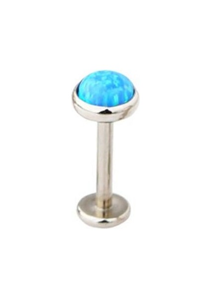 Gümüş Tarzı OP05 6mm/3mm 1 Adet Opal Dudak Barı Labret Halka Içten Vidalar Kulak Tragus Kıkırdak Iğne Delme (Yurt Dışından)