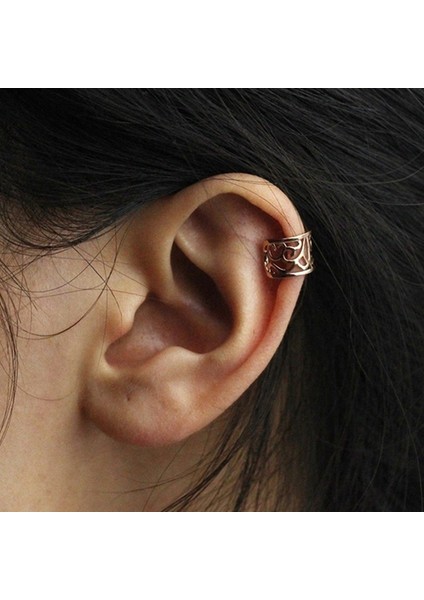 Altın Tarzı Yeni Moda Punk Titanyum Çelik Ton Kurbağa Kol Bileziği Kulak Klipsi Sarma Küpe (Yurt Dışından) indirimleri