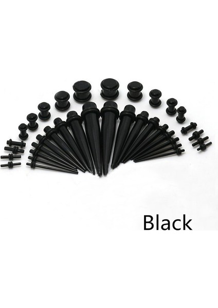 Kırmızı Stil Akrilik Kulak Genişletme Konik ve Fiş Seti - Renkler (Yurt Dışından) modelleri