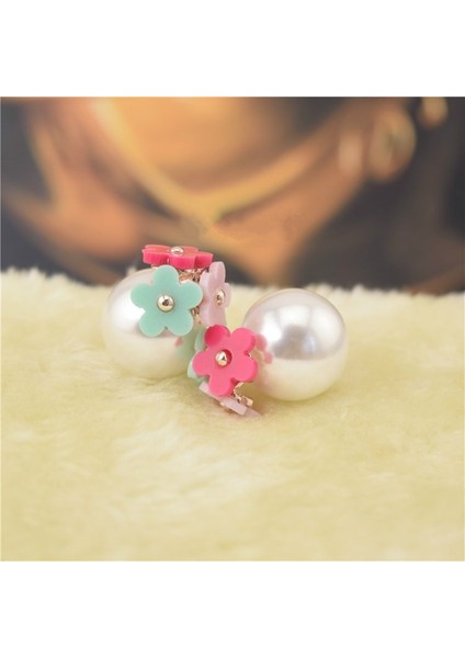 Siyah & Beyaz Tarzı Yeni Moda Kadın Lüks Küpe Kişilik Çiçek Çift Uçlu Küpe Kadınlar Için (Yurt Dışından) modelleri