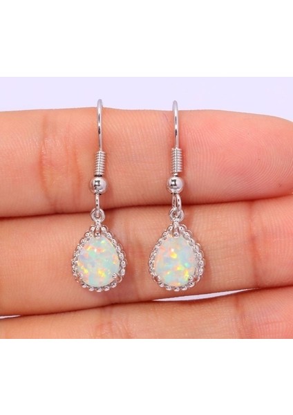 No.2 Boyutu Kadın Gümüş Beyaz Ateş Opal Küpe Teklif Yıldönümü Gelinlik Düğün Takı Karşılık Gelen Resim Için Stil Seçimi (Yurt Dışından) indirimleri