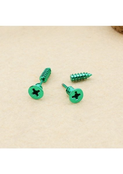 Camgöbeği Tarzı 4 Adet Moda Unisex Ince Paslanmaz Çelik Tüm Vida Küpe Opsiyonel (Yurt Dışından)