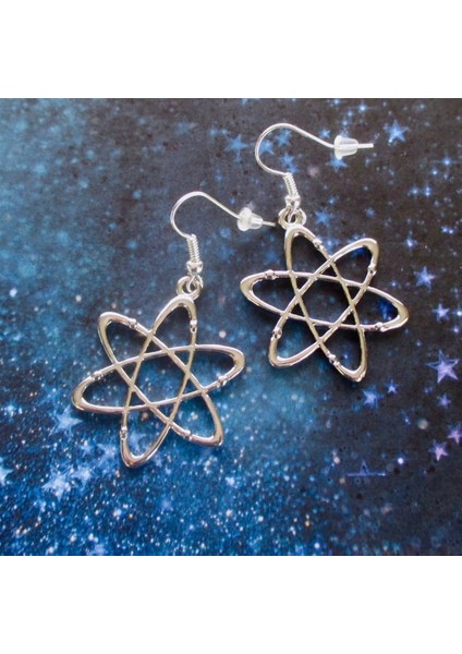 Atom Küpe - Bilim Takıları - Uzay Takıları - Geek Hediye - Bilim Hediyesi - Nörd Hediye - Fizikçi Için Hediye (Yurt Dışından) fiyatları