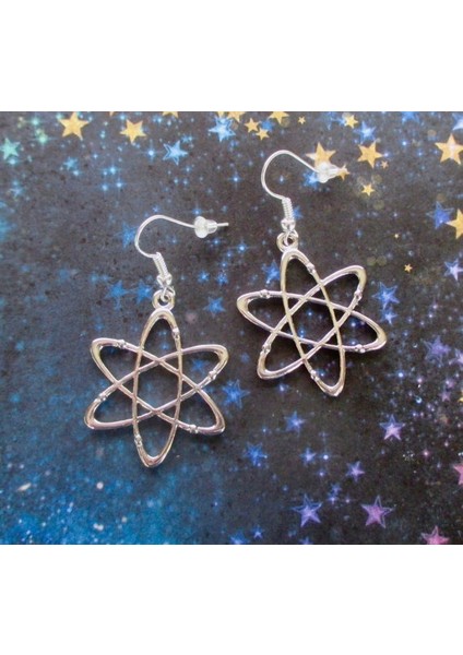 Atom Küpe - Bilim Takıları - Uzay Takıları - Geek Hediye - Bilim Hediyesi - Nörd Hediye - Fizikçi Için Hediye (Yurt Dışından) modelleri