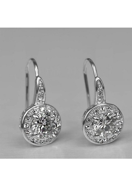 Kadınlar Için Gümüş Kübik Zirkonya Küpe Takıları Noel Hediyeleri (Yurt Dışından) fiyatları