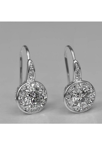 Kadınlar Için Gümüş Kübik Zirkonya Küpe Takıları Noel Hediyeleri (Yurt Dışından) modelleri