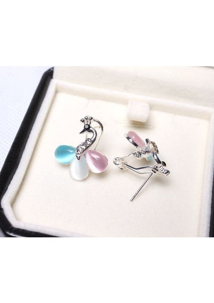 Moda Damla Küpe Kulak Klipsi Tavuskuşu (Yurt Dışından) fırsatları