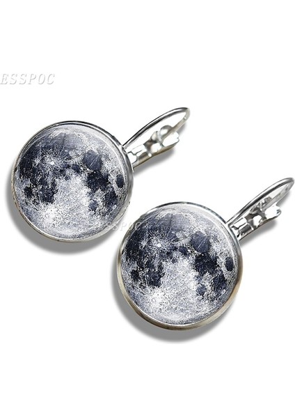 No.5 Boyutu Güneş Sistemi Takıları Galaksi Nebula Kanca Küpe Dolunay Halka Küpe Gezegen Takı Kadın Moda Kulak Aksesuarları (Yurt Dışından) fırsatları