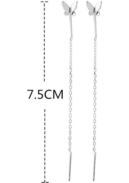 Gümüş Tarzı Yeni Zarif Gümüş Kelebek Küpeler Kadın Moda Incelikli Düğüm Küpe Takıları - Türkçe E-Ticaret Başlığı (Yurt Dışından) modelleri