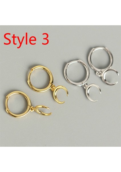 Altın Tarzı Stil 6 Altın Halka Küpe Huggie Halka Küpe Zarif Minik Küpe Küçük Kolye Küpe (Yurt Dışından) indirimleri