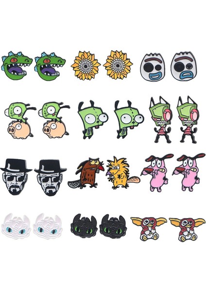 No.12 Boyutu Oair Moda Kadın Emaye Küpe Takı Sevimli Hayvan Küpe Küpe Küpe Takı (Yurt Dışından) fiyatları