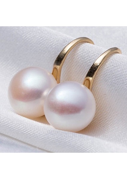 Altın Tarzı Bir Zarif Bayan Moda Aksesuarları Inci Toplu Kanca Sarkan Düşen Kore Sevimli Parti Elbise Küpe (Yurt Dışından) modelleri