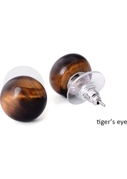 Bronzluk Stili Kadınlar Için Doğal Taş Boncuk Küpe Aksesuarları Pembe Kristal Doğal Taş Boncuk Küpe Sağlık Kristal Top Küpe (Yurt Dışından)