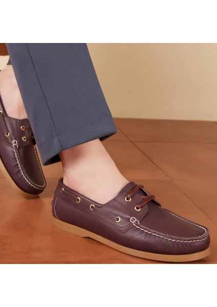 Bagsshoes ZY-15001 Erkek Deri Günlük Navigator Marine Ayakkabı