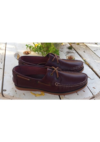 Bagsshoes ZY-15001 Erkek Deri Günlük Navigator Marine Ayakkabı