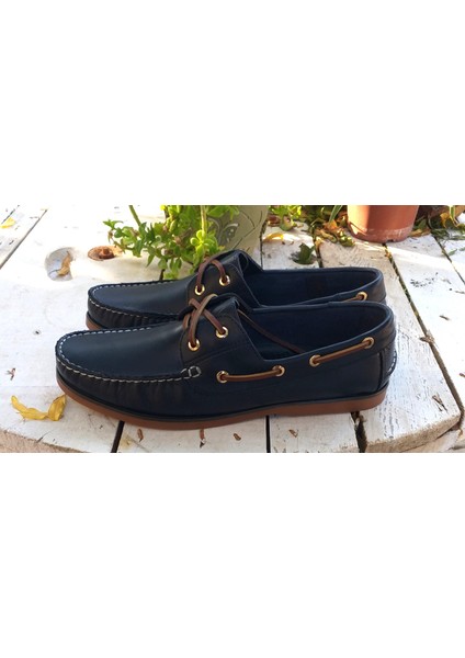 Bagsshoes ZY-15001 Erkek Deri Günlük Navigator Marine Ayakkabı