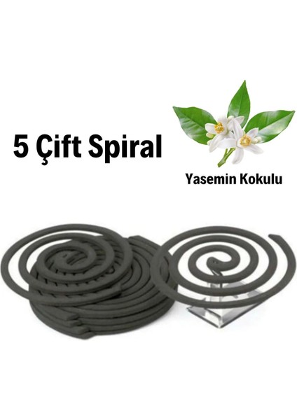 Buffer® Yasemin Kokulu 5 Çift (10 Adet) Spiral Sinek ve Haşere Kovucu Spiral