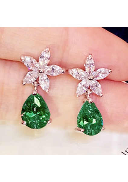Yeşil Stil No.10 Boyutu 1 Çift Doğal Taşlı Zümrüt Parti Moda Küpe Taş Doğum Taşı Gelin Düğün Nişan Küpe Taç Küpe Kulak 20 Tasarım Seçebilirsiniz (Yurt Dışından) indirimleri
