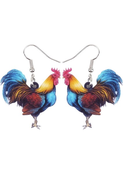 Yeşil Stil Kadın Kızlar Gençler Çocuklar Hediye Için Akrilik Çiçekli Horoz Tavuk Küpe Tavuk Düşen Damla Yeni Tarz Çiftlik Hayvan Takı (Yurt Dışından) fiyatları
