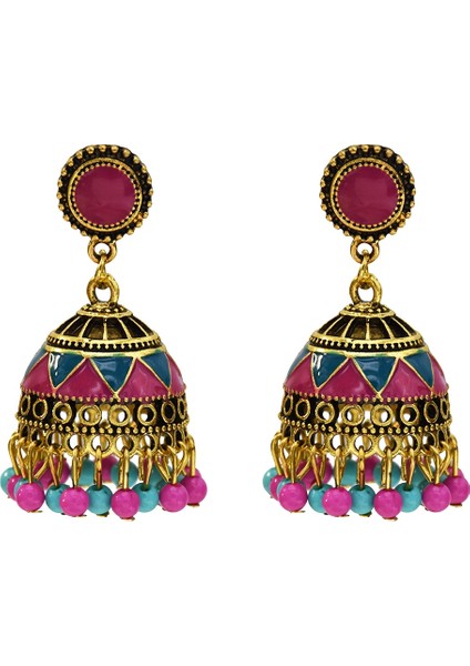 Siyah Stil Kadınlar Için Vintage Hint Çanı Püskül Damla Küpe (Yurt Dışından) fırsatları