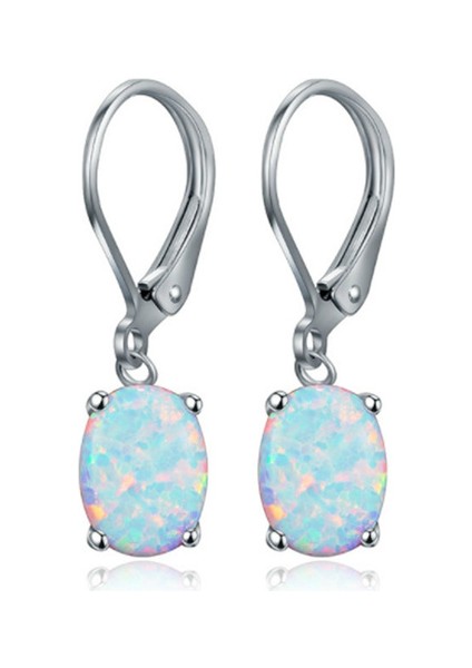 Gümüş Tarzı 925 Gümüş 6*8mm Opal Küpe (Yurt Dışından) fiyatları