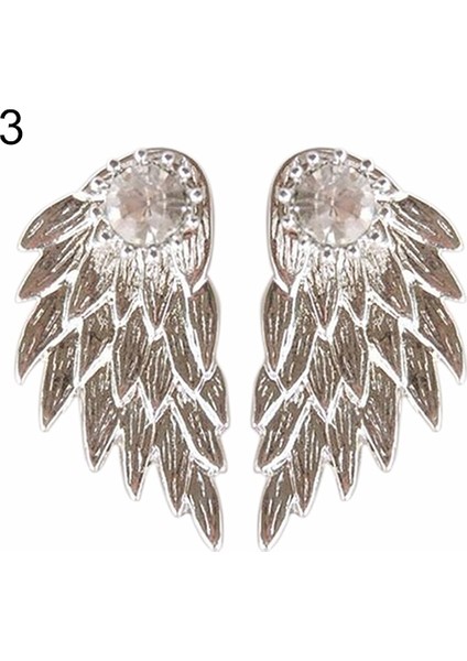 Altın Tarzı Moda Aksesuarları Melek Kristal Işlemeli Küpe (Yurt Dışından) fırsatları