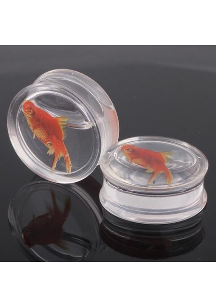 Şeffaf Stil 14 mm 1 Çift Şeffaf Akrilik Akvaryum Çift Flared Kulak Tünel Takı Fiş Genişleticisi Piercing (Yurt Dışından) indirimleri