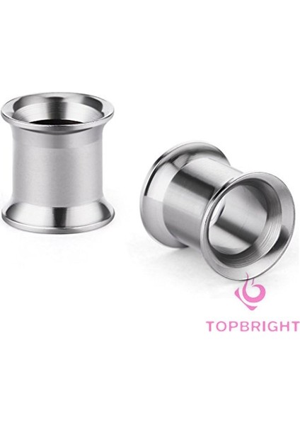 20 mm Topbrıght® Bir Çift 316L Cerrahi Çelik Kulak Tüpü Incelemesi Hijyenik Çift Flare Tünel Kulak Tıkaçları Earlets Vücut Takıları (Yurt Dışından) modelleri