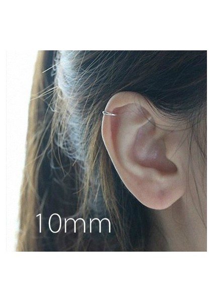 Gümüş Tarzı 10 mm 8mm Gümüş Küçük Rose Gold Halka Küpe Kıkırdak (Yurt Dışından) indirimleri