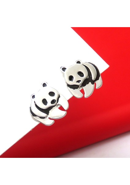 Yeni Kişilik Panda Küpe Basit Retro Boyalı Siyah Hayvan Kadın Küpeleri Hediye Takı (Yurt Dışından) modelleri