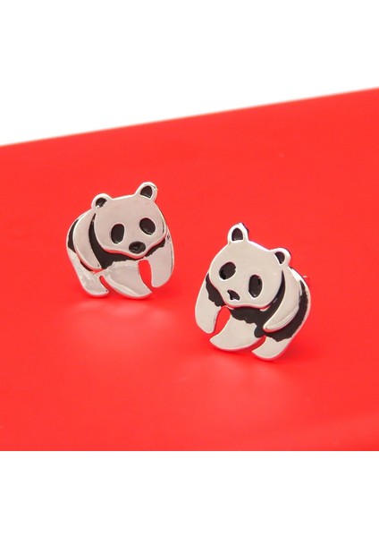 Yeni Kişilik Panda Küpe Basit Retro Boyalı Siyah Hayvan Kadın Küpeleri Hediye Takı (Yurt Dışından) indirimleri