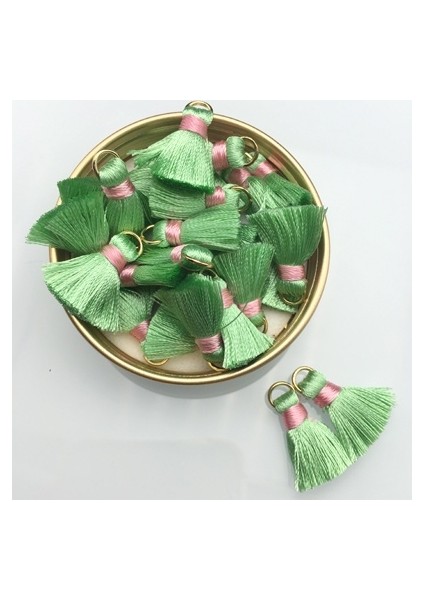 Peridot Tarzı 2cm El Yapımı Takılar Için Püsküllü Ipek Fırça Küpe Aksesuarları - Mücevher Bulguları (Yurt Dışından)