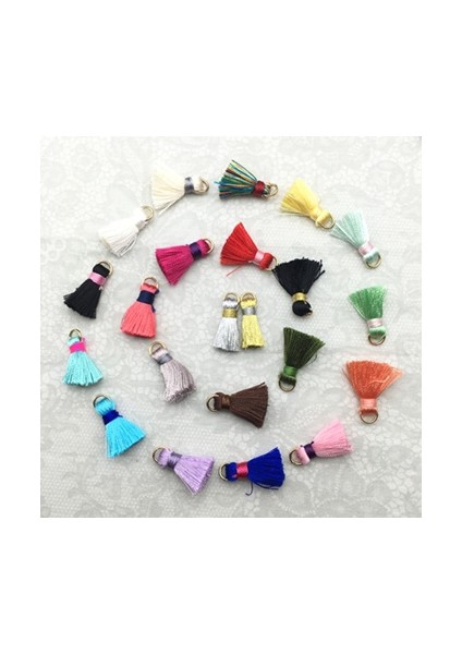 Peridot Tarzı 2cm El Yapımı Takılar Için Püsküllü Ipek Fırça Küpe Aksesuarları - Mücevher Bulguları (Yurt Dışından) fiyatları