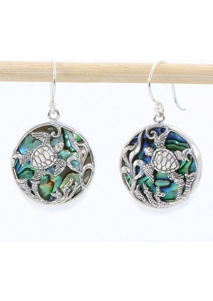 Zarif Gümüş Doğal Taş Oval Kabuk Butik Küpe Gelin Nişan Yıldönümü Parti Butik Takı (Yurt Dışından) fiyatları