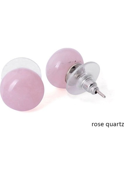 Yeşil Stil Kadınlar Için Doğal Taş Boncuk Küpe Aksesuarları Pembe Kristal Doğal Taş Boncuk Küpe Sağlık Kristal Top Küpe (Yurt Dışından) fiyatları