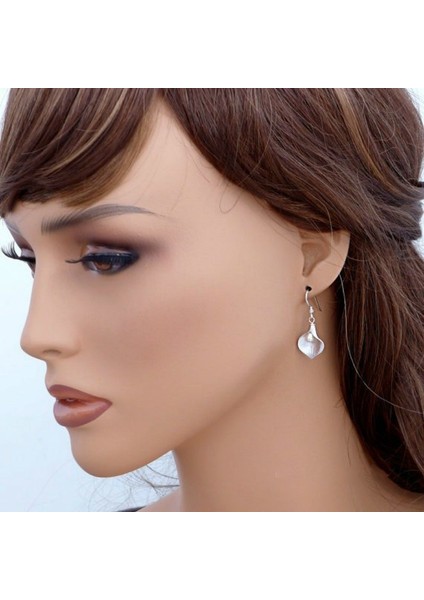 Altın Tarzı Glamour Vintage Standart Gümüş Yonca Takı Doğal Inci Düşen Küpe Yaratıcı El Yapımı Aile Takıları (Yurt Dışından) indirimleri