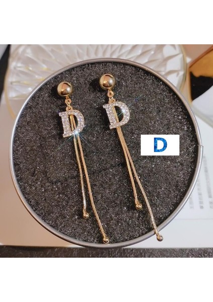 J 2020 Kore Versiyonu Net Kırmızı Küpe Taşlı Küpe Tarz Tanrıça Iğnesi Moda Vahşi Püskül Küpe Küpe (Yurt Dışından) fırsatları